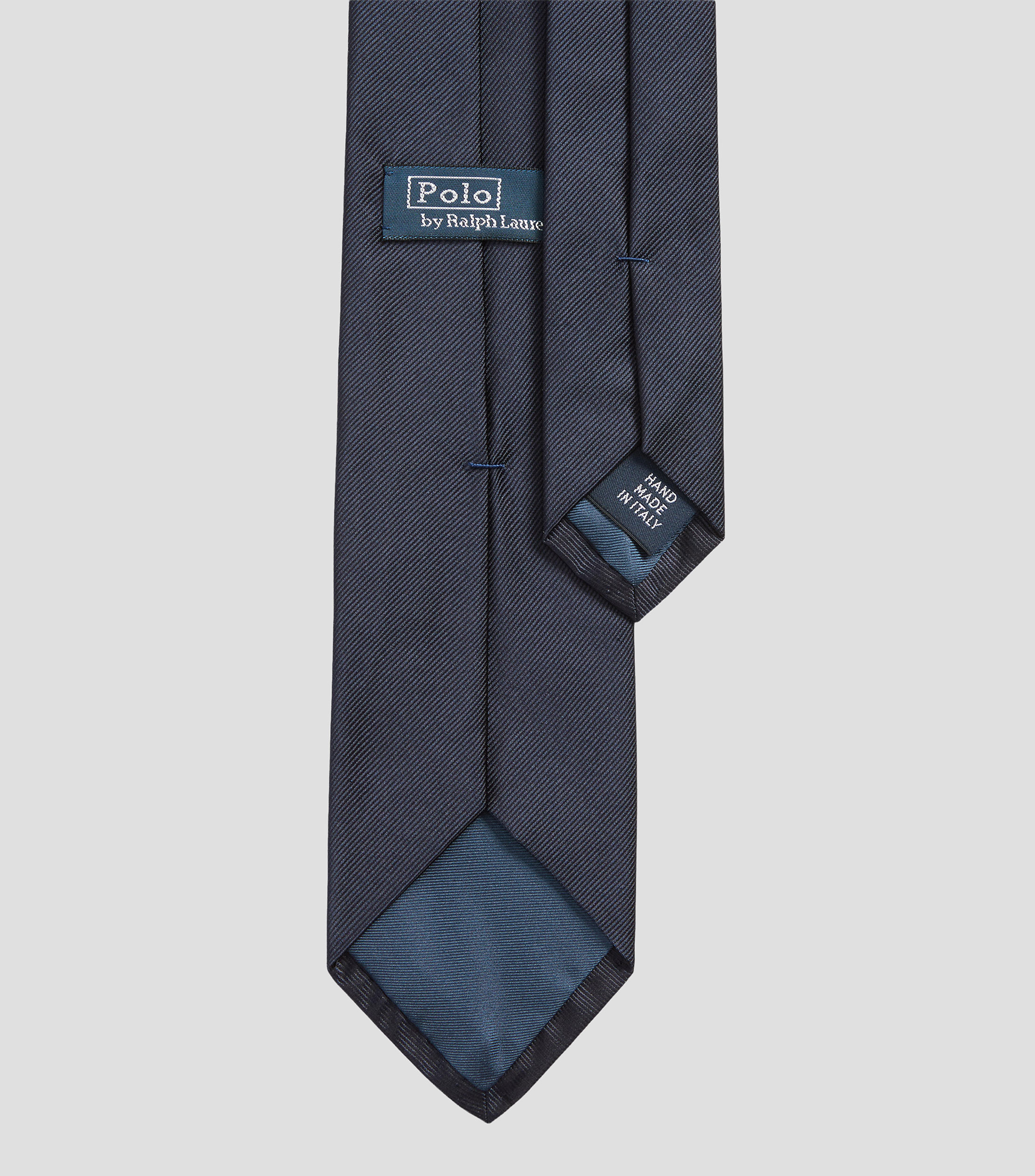 Corbata estrecha de seda repp liso Hombre